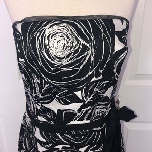 White House Black Market strapless A-line dress size 14